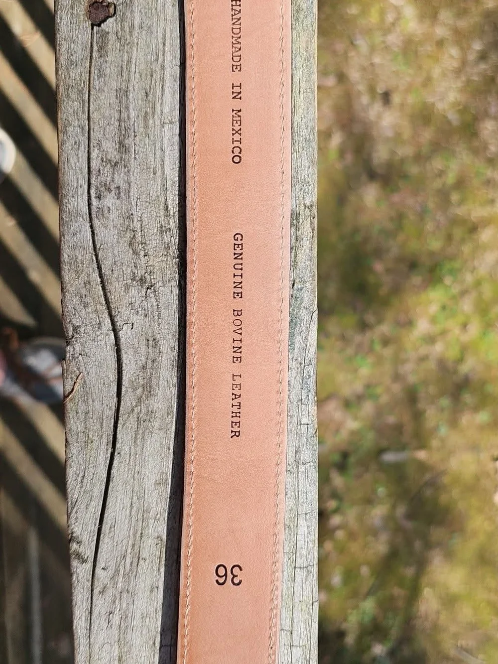 Tecovas Honey Suede Belt Size 36 - Picture 4 of 7
